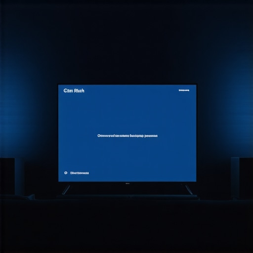 A television menu showing the pixel refresh process to prevent burn-in on an OLED panel.