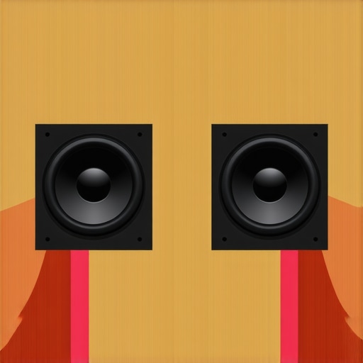 Optimal Dual Subwoofer Placement Guide Diagram showing dual subwoofers in opposite corners of a room for better acoustic performance.