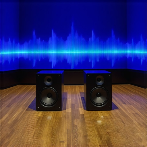Optimized Dual Subwoofer Placement for Small Rooms Diagram showing two subwoofers in a room creating even bass distribution