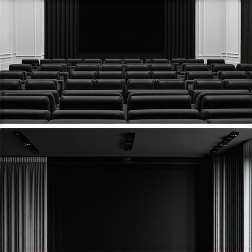 Optimizing home theater room environment for better contrast Comparison of white walls versus dark walls in a home theater setup
