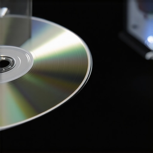 Professional Calibration and Maintenance Tools A close-up of a user calibrating their home theater system with a specialized benchmark disc.