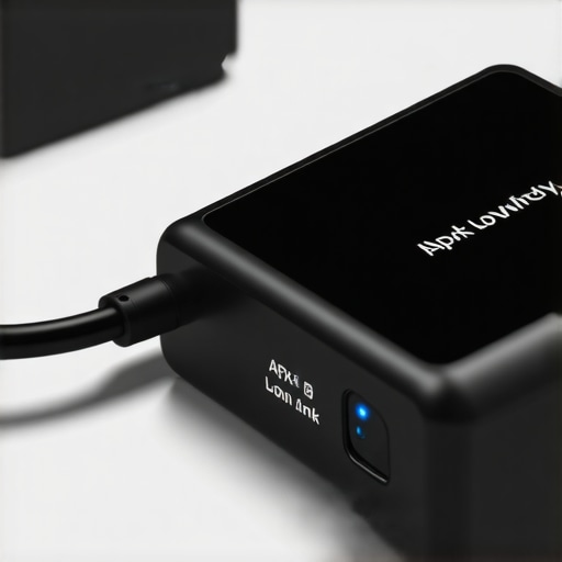 A high-quality dual-link Bluetooth transmitter connected to a TV for dual headphone use.