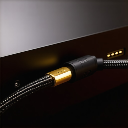 Professional HDMI connection for high-end home theater Connecting a 4K Blu-ray player with a high-speed HDMI cable to ensure maximum bandwidth