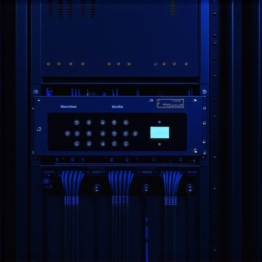 Professional Home Cinema Power and Cable Management A high-end home theater rack featuring a power conditioner and organized wiring for longevity.