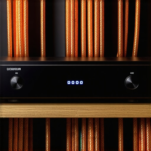 Professional Power Conditioner for Home Cinema A high-end power conditioner used to clean electrical signals for audiophile speakers.