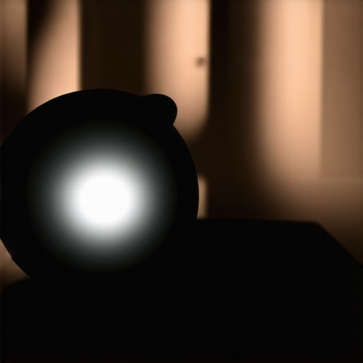 Cleaning a projector lens using a manual air blower and mirror trick.