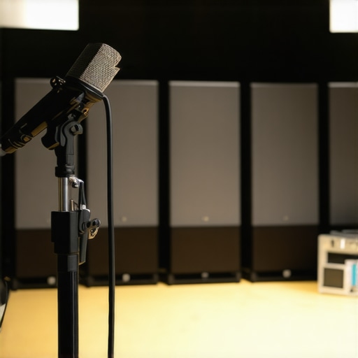 Professional Room Calibration Tools A calibrated microphone used for measuring home theater acoustics in a dedicated media room.