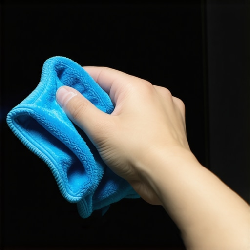Proper Screen Maintenance Techniques Cleaning a television screen with a microfiber cloth