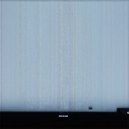 Testing Smart TV Panel Uniformity A television screen undergoing a gray uniformity test in a dark room