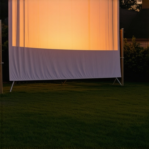 The Best Cheap Material for a DIY Outdoor Projector Screen