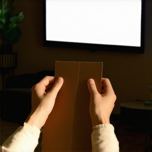 The Cardboard Trick for Perfect Projector Screen Centering