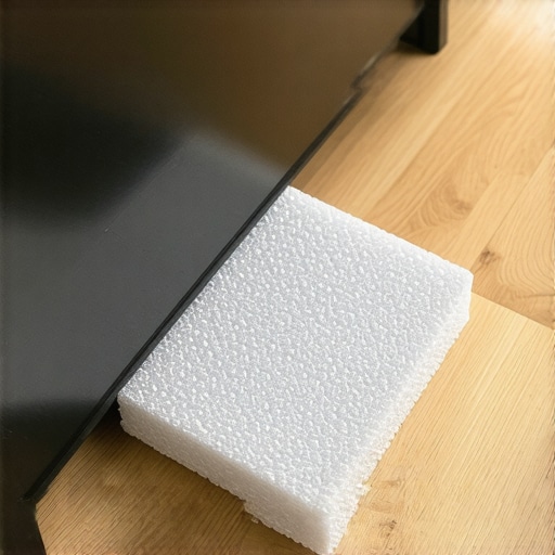 The Foam Pad Hack for Stopping TV Stand Vibrations
