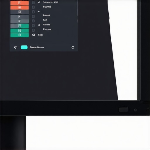 Close up of a monitor OSD menu showing response time overdrive options for reducing ghosting.