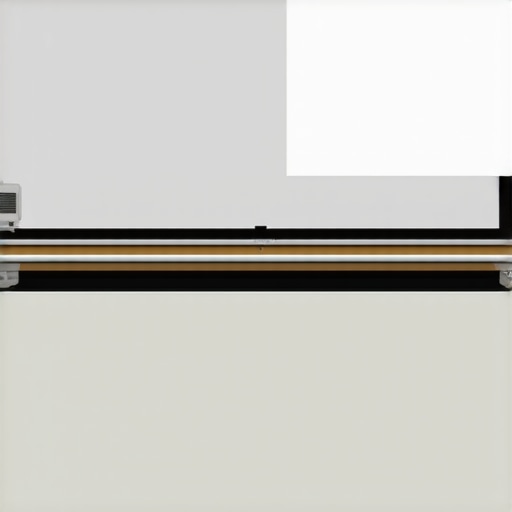A comparison showing how a gray projector screen improves contrast in ambient light.